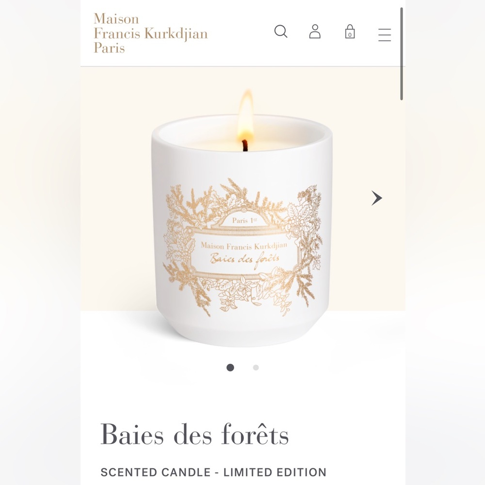 Francis Kurkdjian Mon Beau Sapin candle